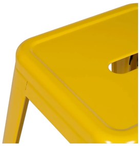 Sárga fém bárszék szett 2 db-os (ülésmagasság 61 cm) – Ixia