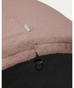 Világos rózsaszín buklé puff Kaeli – Kave Home