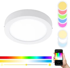 Eglo 96669 - LED RGBW Fényerőszabályozható mennyezeti lámpa FUEVA-C LED/15,6W/230V BT