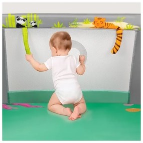 Lionelo - Játszókarám MILLE PLUS szürke-zöld