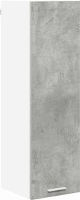 vidaXL Függő szekrény tárolóval Beton Szürke 30 x 31 x 100 cm Faanyag
