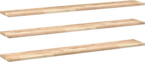 vidaXL 3 db kezeletlen tömör akácfa függőpolc 160 x 20 x 2 cm