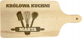 Vágódeszka Tökéletes Ajándék Konyha Királynője (Név) Személyre szabott