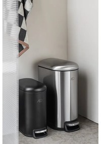 Ezüstszínű rozsdamentes acél pedálos szemetes 10 l Wather – Mette Ditmer Denmark