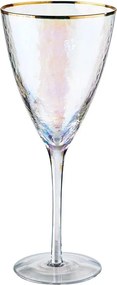 SMERALDA boros pohár arany szegéllyel 400ml