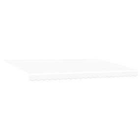 Behúzható napellenző Fehér 500 × 300 cm Szövet, Fém
