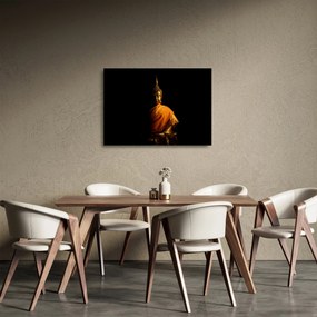 Üveg kép - Arany Buddha szobor (70x50 cm)