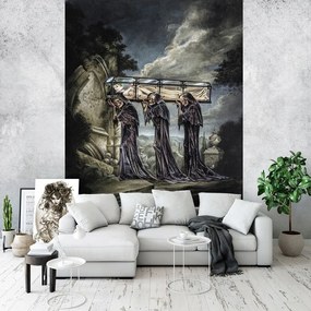 Flizelin fotótapéta 206x275 Csontváz temetési rituálé +ragasztó