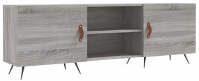szürke sonoma színű szerelt fa TV-szekrény 150x30x50 cm