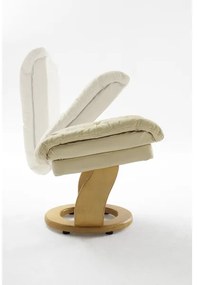 Állítható fotel HABI krémszínű/natúr tölgy