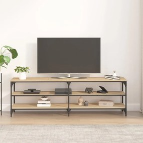 sonoma tölgy színű szerelt fa fali TV-szekrény 160x30x50 cm