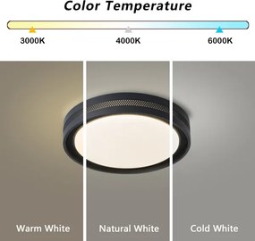 Brilagi - LED dimmelhető mennyezeti lámpa KREON LED/54W/230V 3000-6000K fekete átm. 38 cm +távirányító