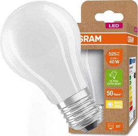 Led izzó A60 E27 2,5W 40W 3000K 210lm/W Osram