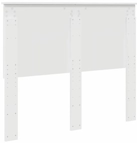 Fejtámla fejtámlával Fényes Fehér 135 cm Faanyag