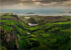 Üveg kép - Quiraing, Skócia (70x50 cm)