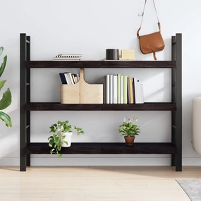 sötétbarna kezelt tömör tölgyfa fali polc 140 x 40 x (2-6) cm