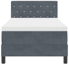 Boxspring Ágy Matrac Kék 100x200 cm Bársonyos