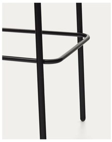 Fekete-szürke bárszék (ülésmagasság 65 cm) Eamy – Kave Home