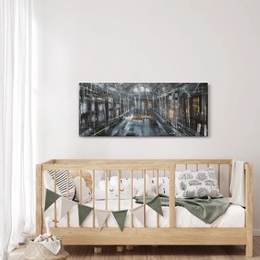 Egy régi épület belsejének képe (120x50 cm)