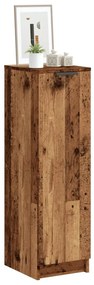 antik fa színű szerelt fa cipőszekrény 29,5 x 35 x 100,5 cm
