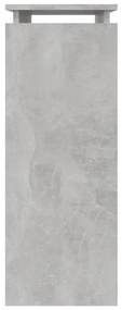 betonszürke szerelt fa tálalóasztal 80 x 30 x 80 cm