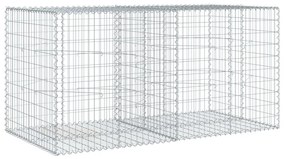 horganyzott vas gabion kosár fedéllel 200 x 100 x 100 cm