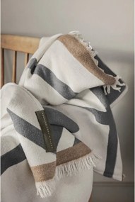 Krémszínű takaró 130x175 cm Shadow – Mette Ditmer Denmark