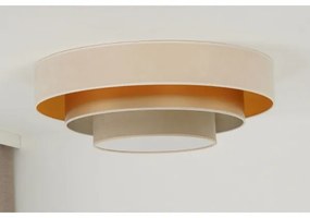 Duolla - LED Mennyezeti lámpa LUNETA LED/26W/230V átm. 60 cm 4000K krémes/arany