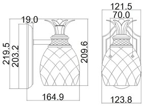 Hinkley - LED Fürdőszobai fali lámpa PLANTATION 1xG9/3W/230V IP44 arany