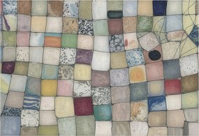 Fotótapéta Fali ragasztó szett Színes mozaik 152x104 Ragasztó