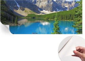 Öntapadós tapéta Fali furnér 3D hatás Hegyi tó 250x104 cm