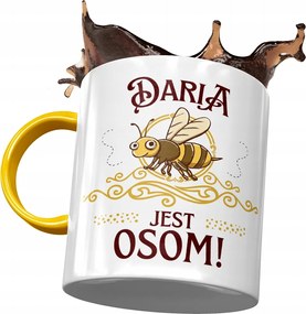 Sárga Bögre Daria Barátnő Feleség Ajándék Nyomtatott Fotóval