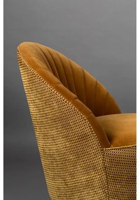 Madison barna bársony fotel - Dutchbone