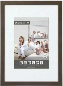 Fa képkeret Rustic sötétbarna 29,7x42 PlexiAR