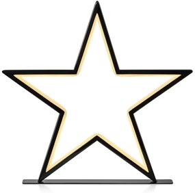 Fekete karácsonyi fénydekoráció Vega – Markslöjd