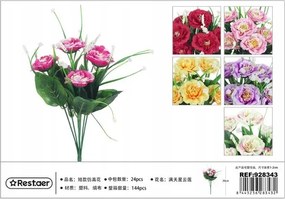 Mesterséges virágcsokor 30cm Váza dekoráció