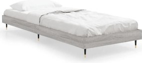 vidaXL sonoma tölgyszínű szerelt fa ágykeret 75 x 190 cm