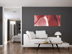 Kép - Piros absztrakt virág N⁰3 (120x50 cm)
