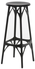 Barová židle A.I. STOOL LIGHT, v. 65 cm, černá - Kartell