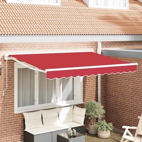 Behúzható napellenző Piros 350x200 cm szövet