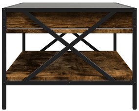 füstös tölgy végtelen hatású LED-es dohányzóasztal 90x50x38 cm