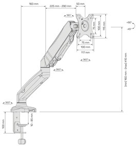 CONNECT IT CMF-3107-BK - Univerzális monitortartó 13-32” fekete