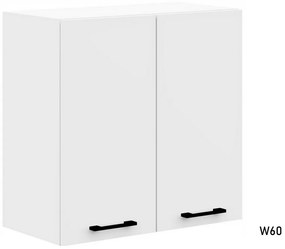 OLIWIA W60 kétajtós felső konyhaszekrény, 60x58x30, fehér