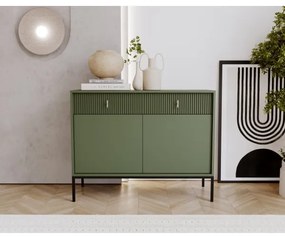 Komód SUE zöld/fekete