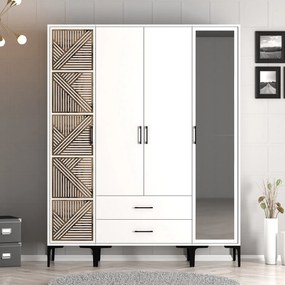 Ruhásszekrény Kiara PTR (fehér). 1088515