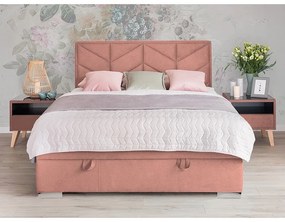 Morena Bársony ágy 160 × 200 cm, rózsaszín