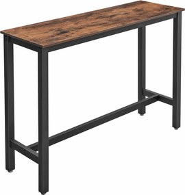 Konyhai bárpult, rusztikus barna 120x40x100cm