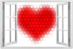 Poszterek 90x60 Piros szív