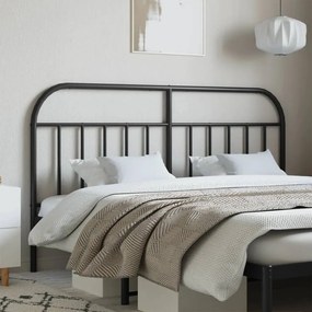 fekete fém fejtámla 160 cm