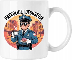 Rendőrségi bögre milícia szolgálat mund 4 fehér 330ml